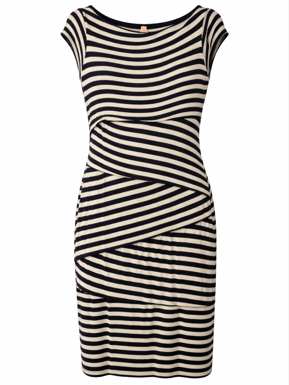 Anthropologie Navy And Cream Bailey 44 Dress Body Con Size Large